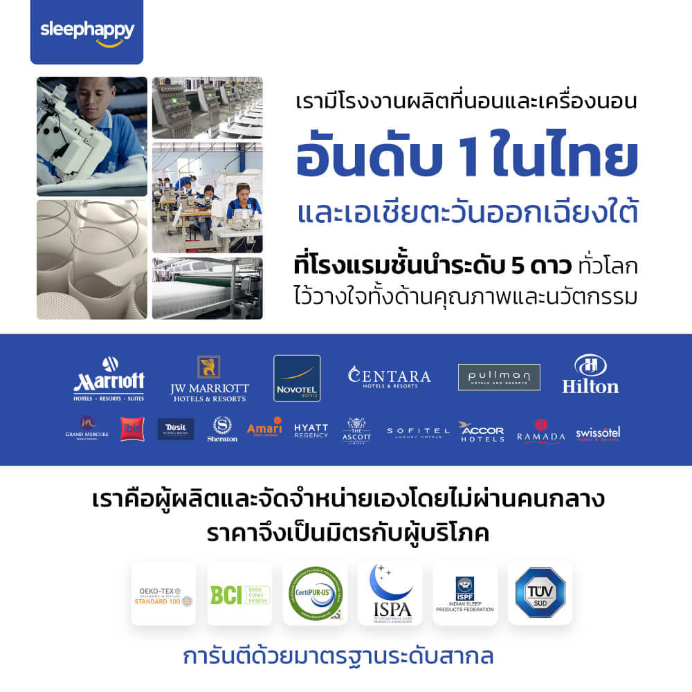 ชุดผ้าปูที่นอน 3.5 ฟุต 2 ชิ้น SLEEPHAPPY รุ่น SUPREME LUXURY BEDDING SET สีขาว _8